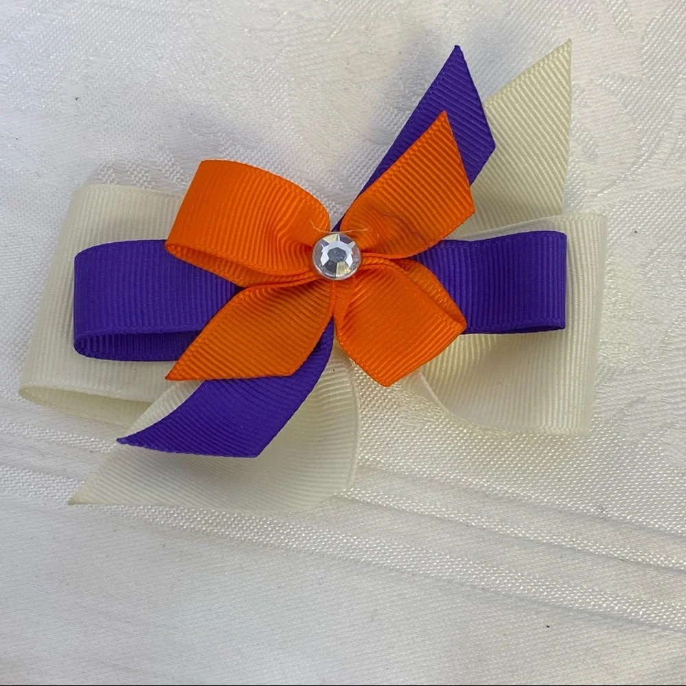 Fall Harvest Halloween hair clips handmade